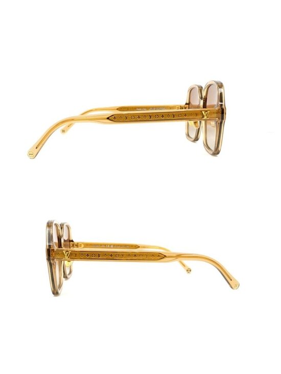 Louis Vuitton Sunglasses Aura Square Ambre Z3045 E Gdhardware main image 10